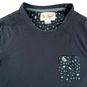 Original Penguin Men's Large T-Shirt Pocket‎ Tee Crew Neck Short Sleeve